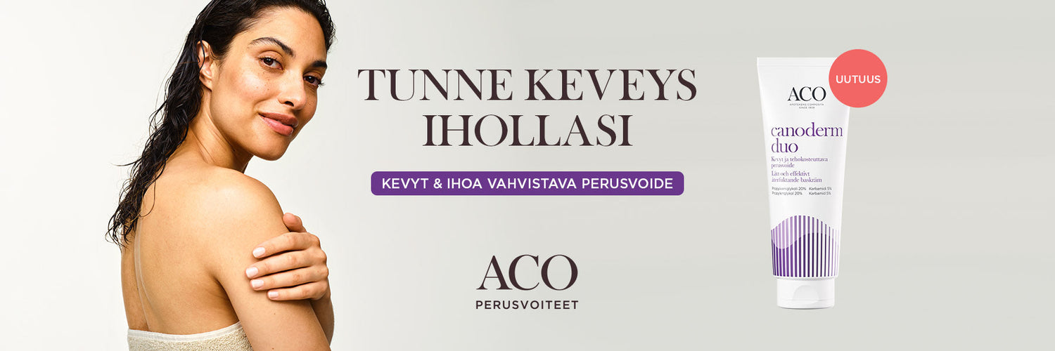 Hoitamisen tuska – vain säännöllisellä hoidolla voi parantaa ihon kuntoa ja tasapainoa + esittelyssä uusi perusvoide Canoderm Duo
