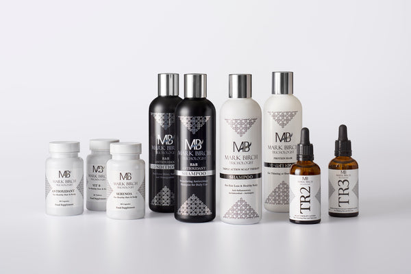 Mark Birch - tehokas sarja hiuspohjan ongelmiin ja hiustenlähtöön