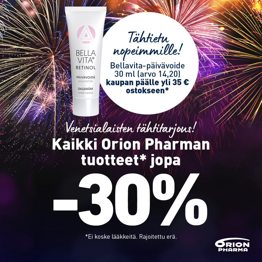 Tähtitarjous ❤️ Kaikki* Orion Pharman tuotteet jopa -30 %