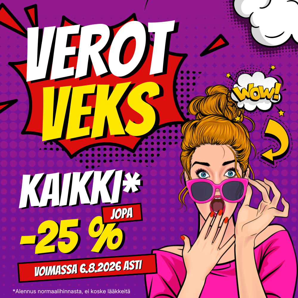 Verot Veks! KAIKKI* jopa -25 %