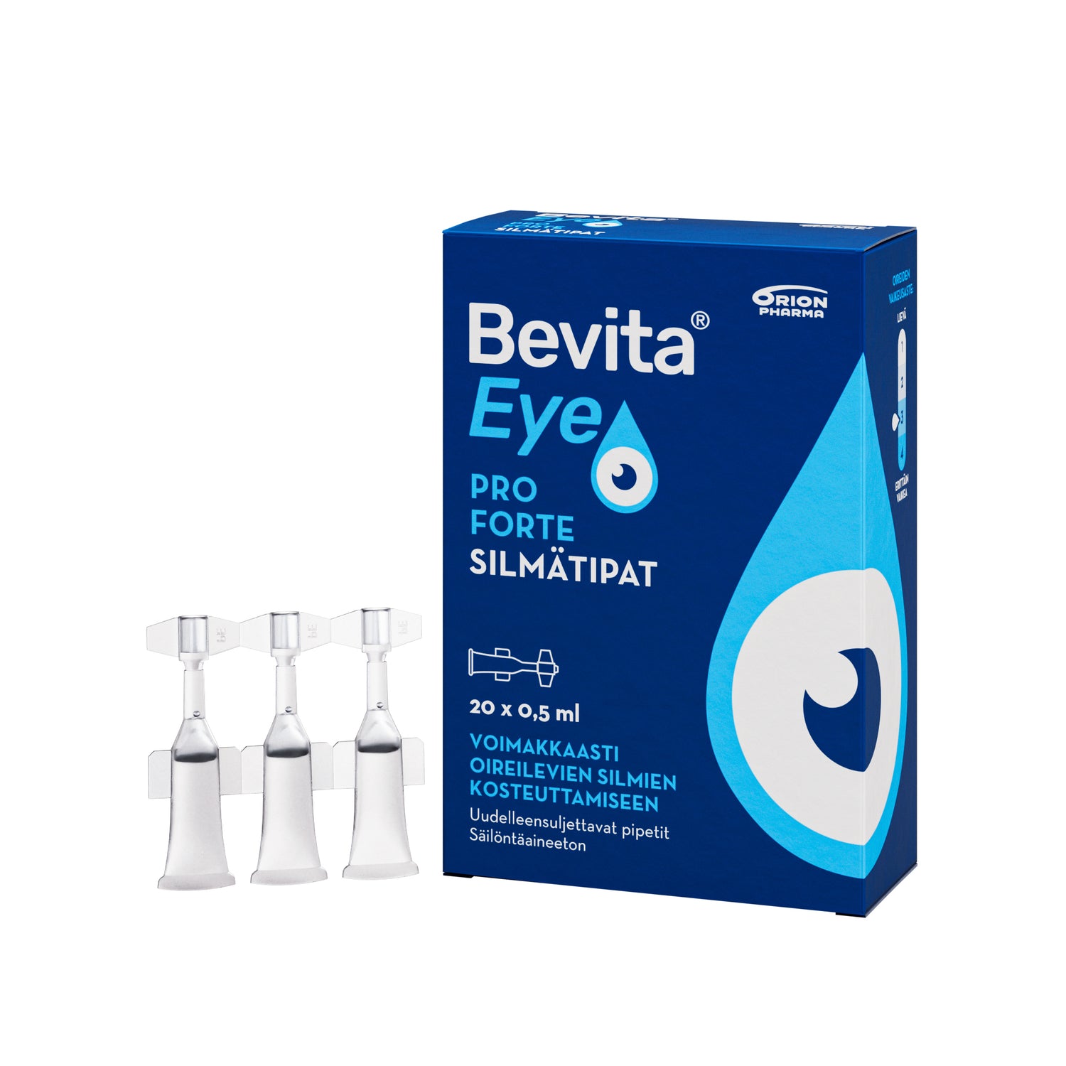 Bevita Eye Pro Forte silmätipat 20 x 0,5 ml pipetit