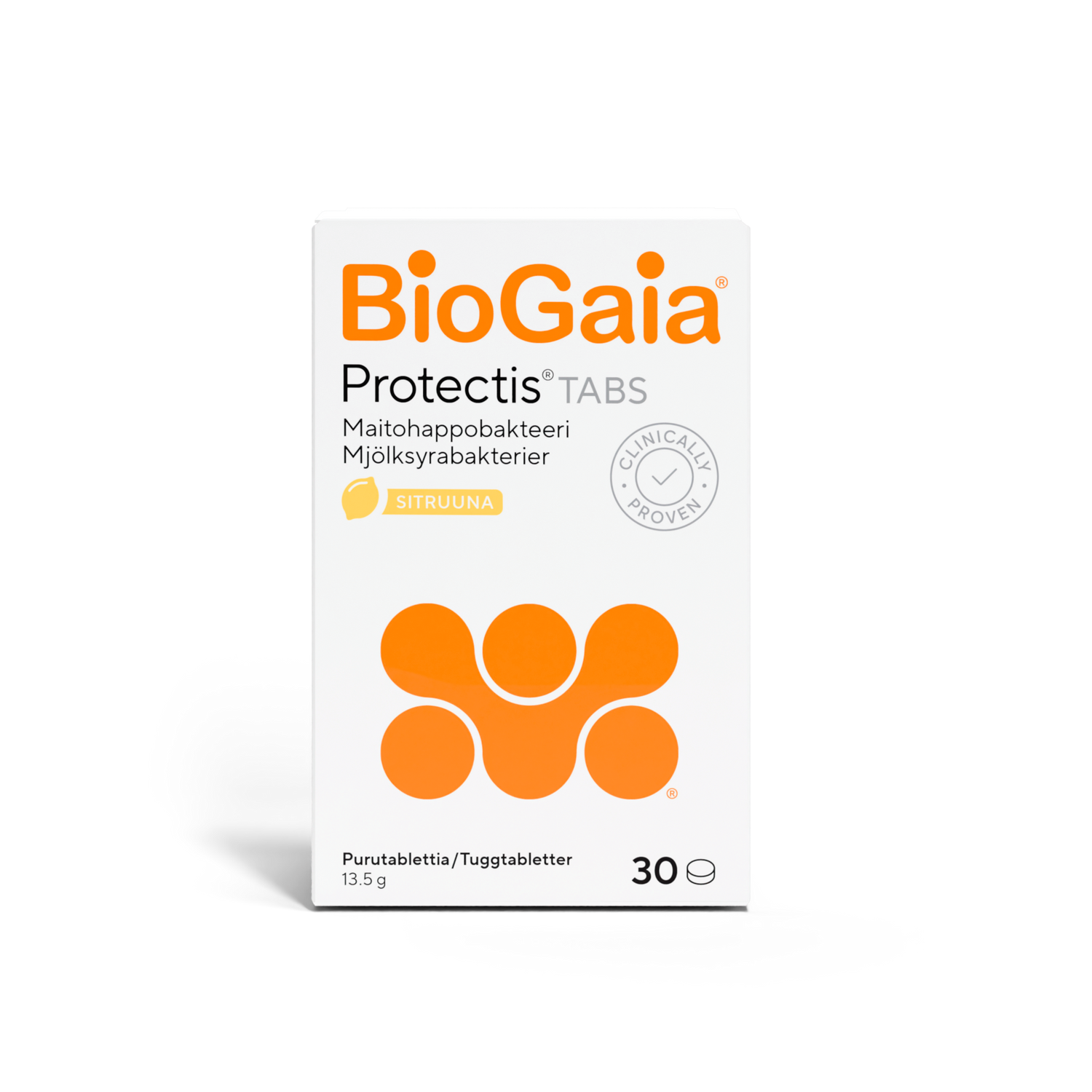 BioGaia Protectis Tabs Sitruuna maitohappobakteeri 30 tabl