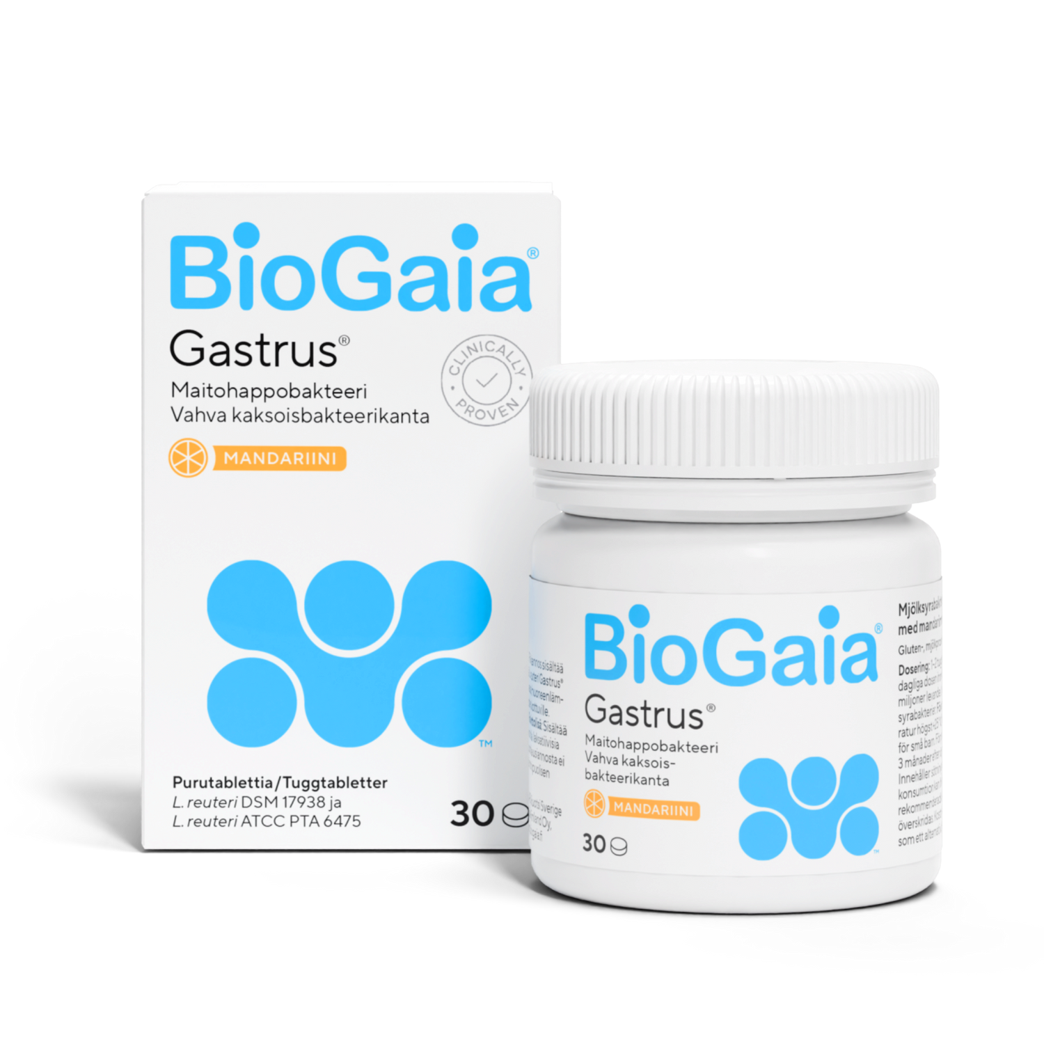BioGaia Gastrus vahva 30 purutablettia