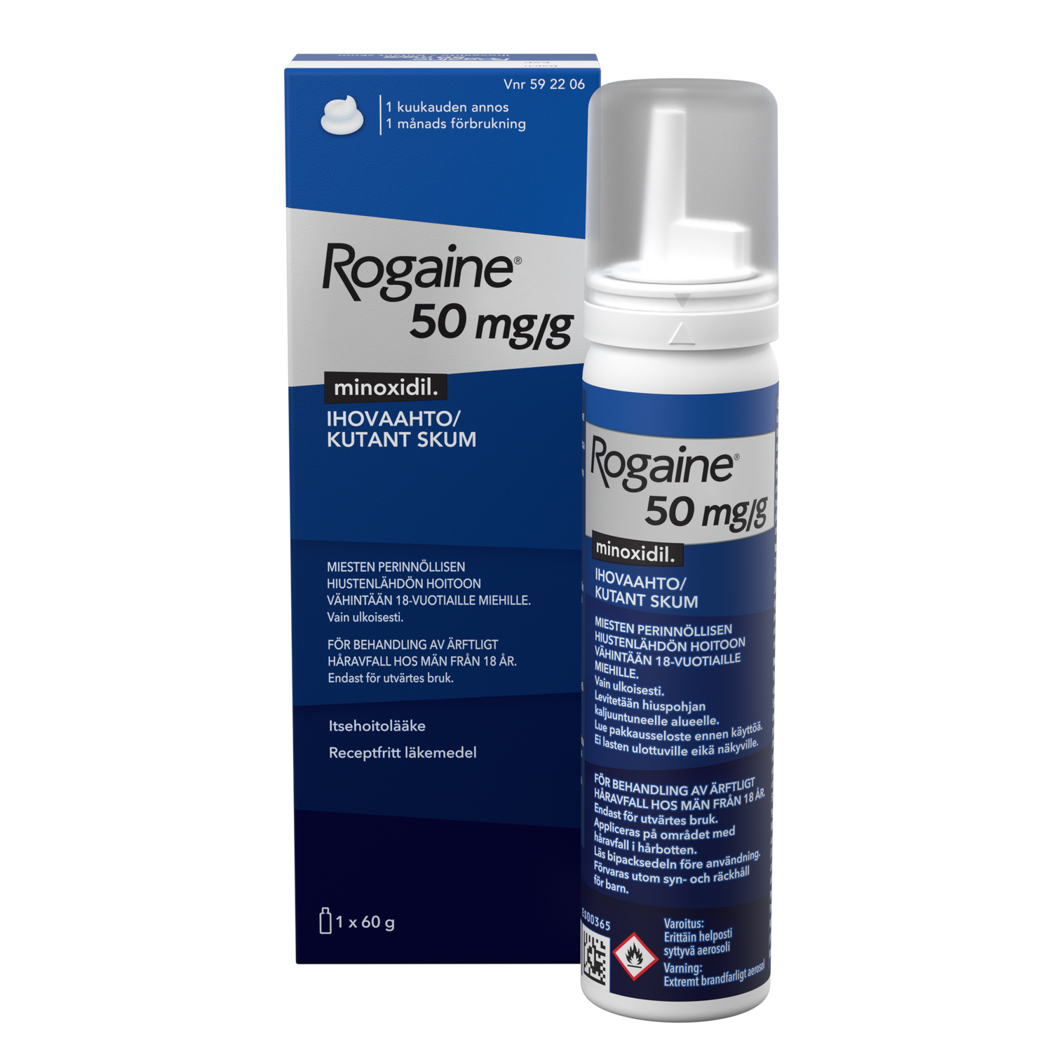 Rogaine 50 mg/g ihovaahto 60 g