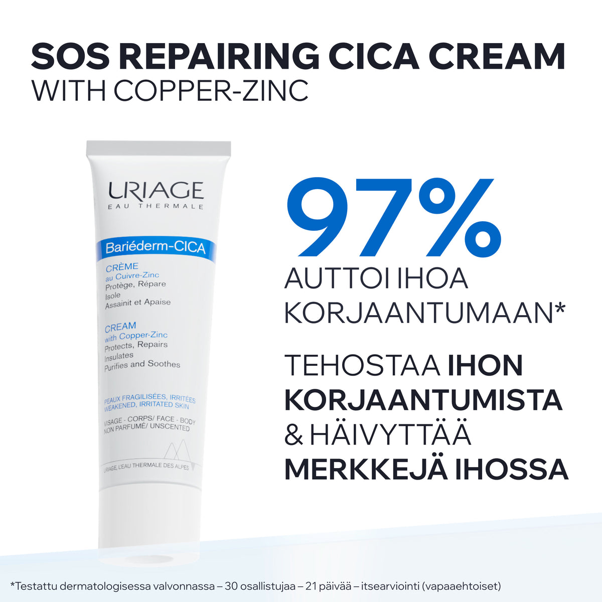 Uriage Bariederm Cica Cream with Copper-Zinc