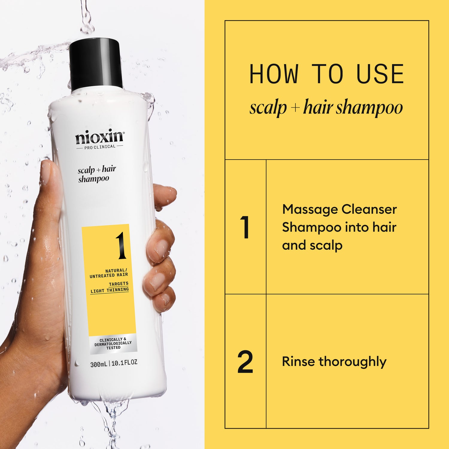 Nioxin System 1 Shampoo for Thinning Hair   -shampoo oheneville hiuksille