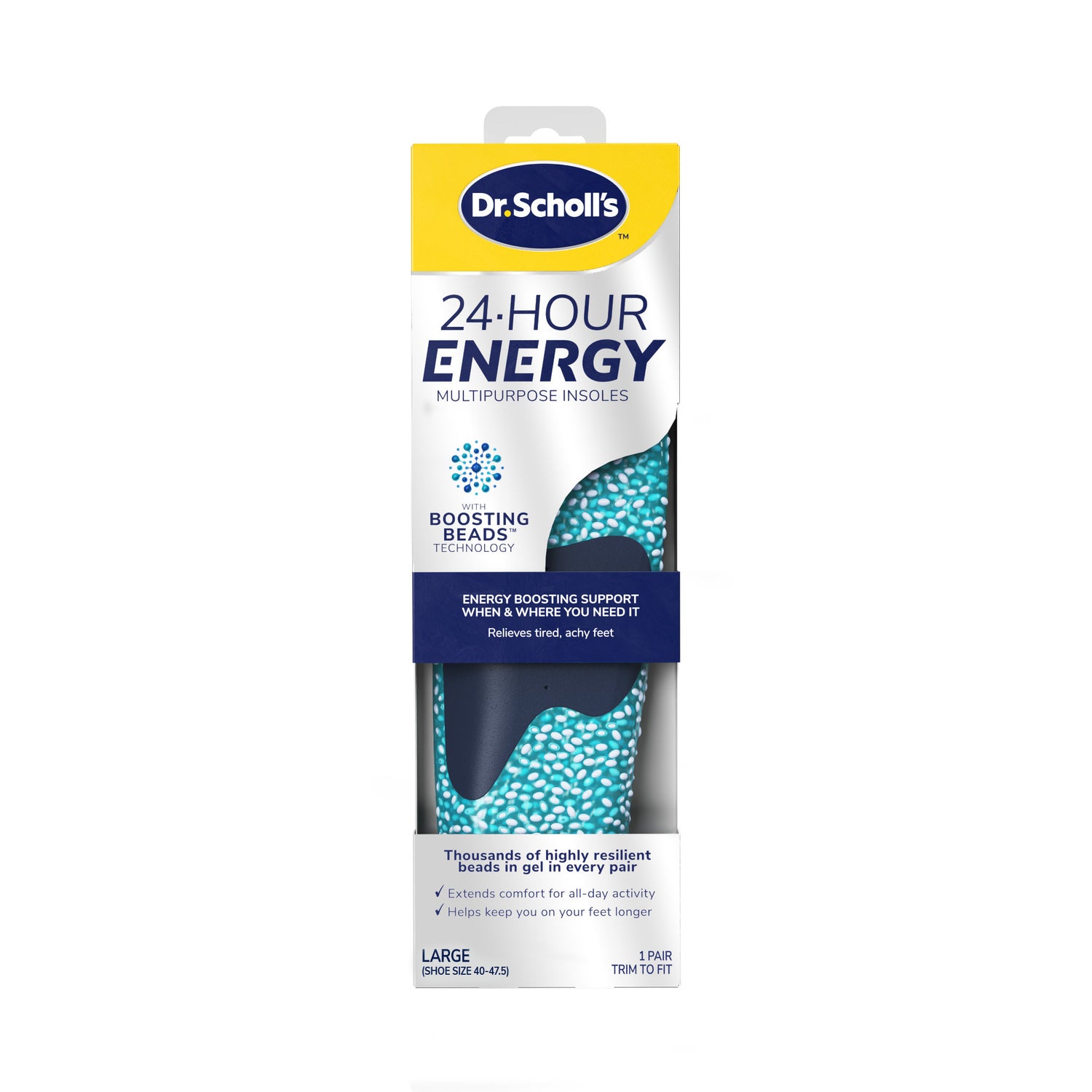 Scholl 24hr Energy pohjallinen Large 1 pari