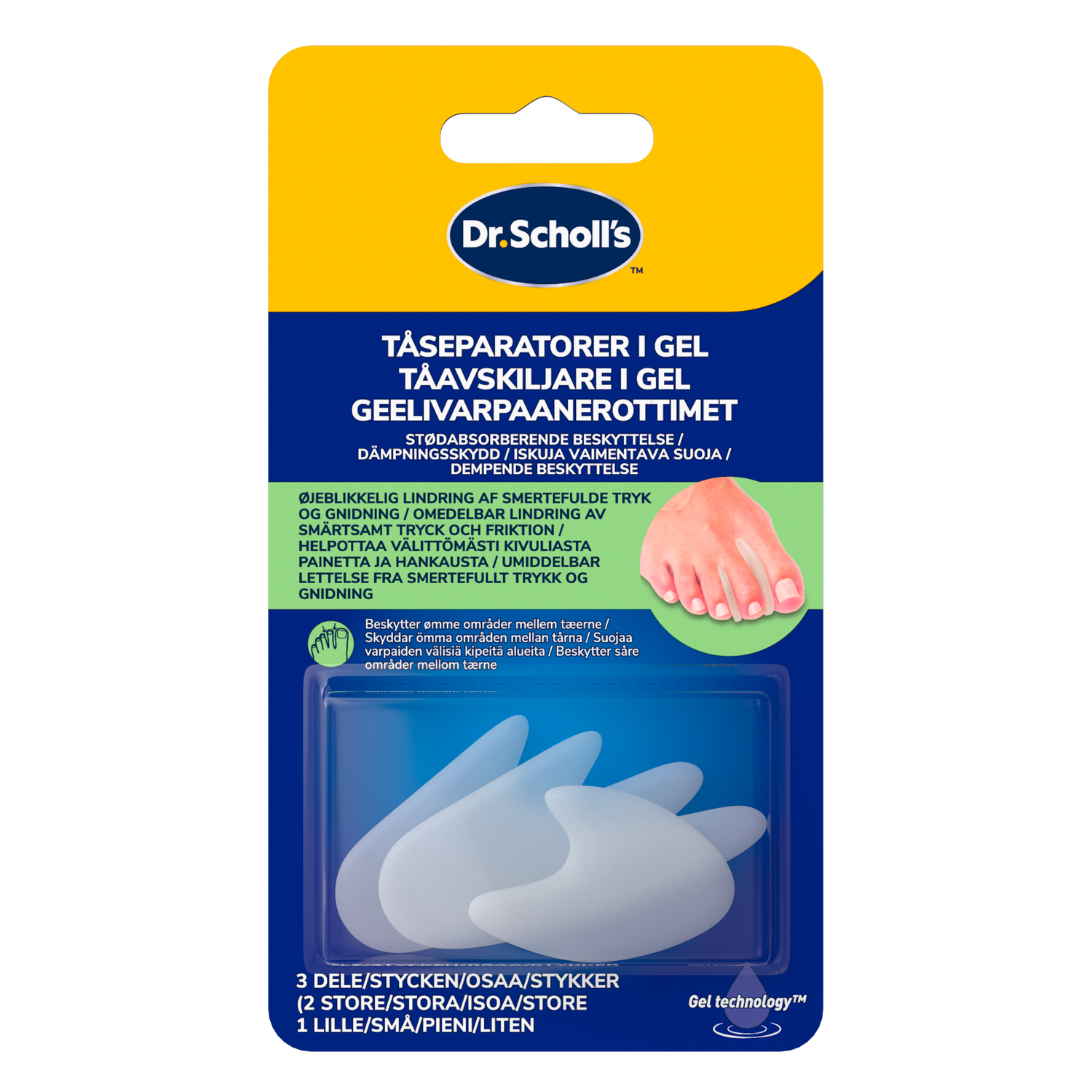 Scholl Geelivarpaanerottimet 3 kpl
