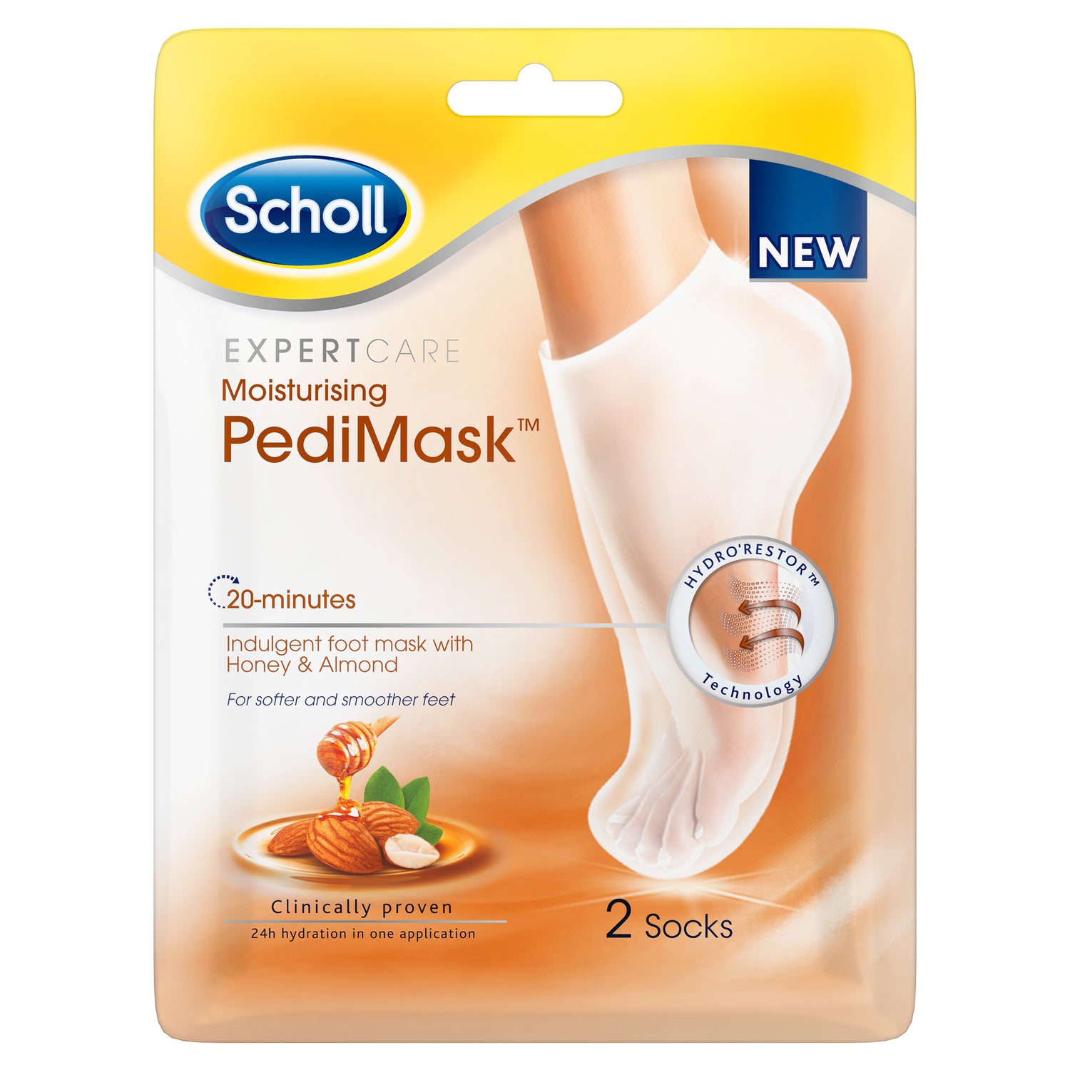 Scholl Honey & Almond jalkanaamiosukat