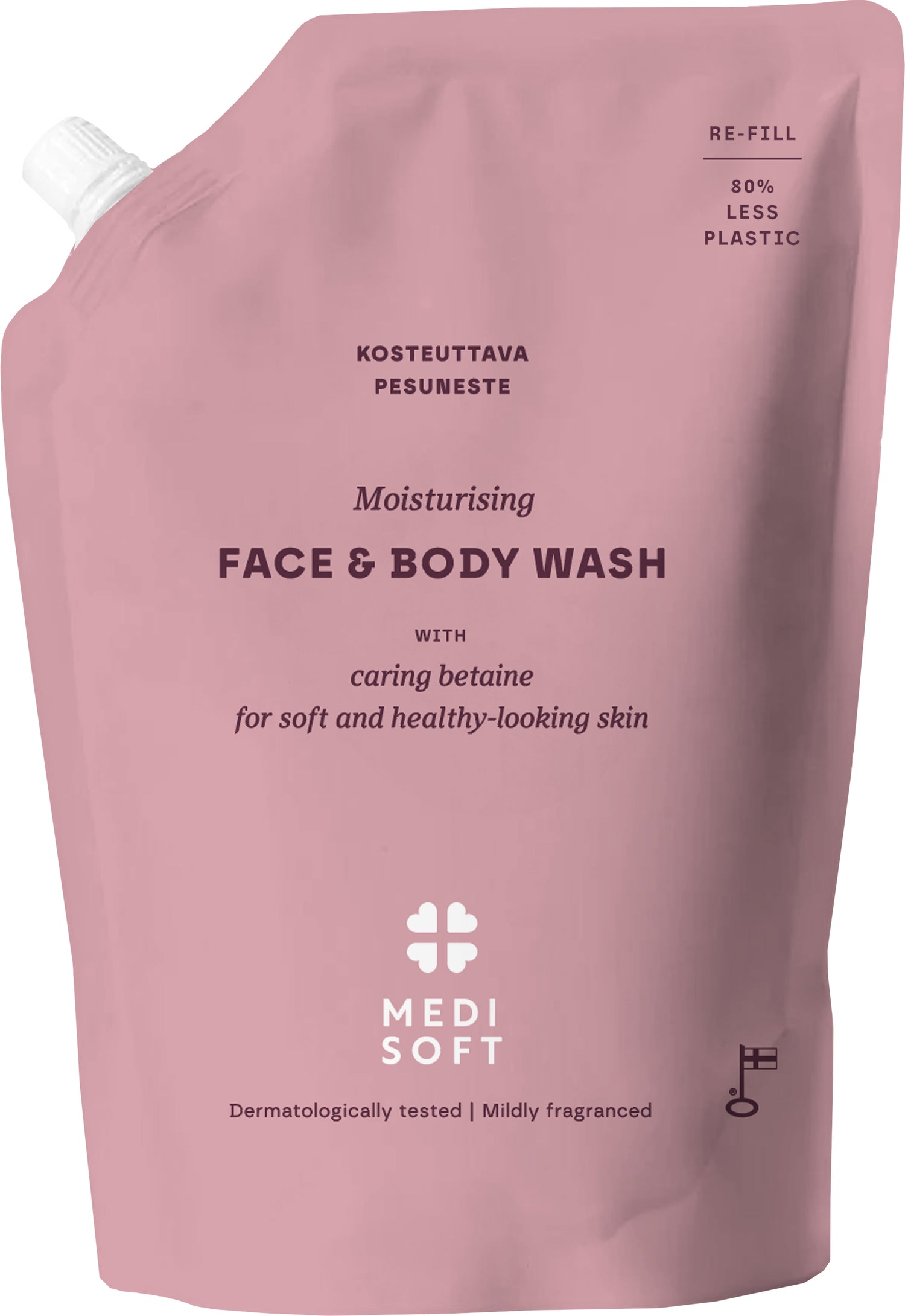 Medisoft Moisturising Face & Body Wash Refill 550 ml