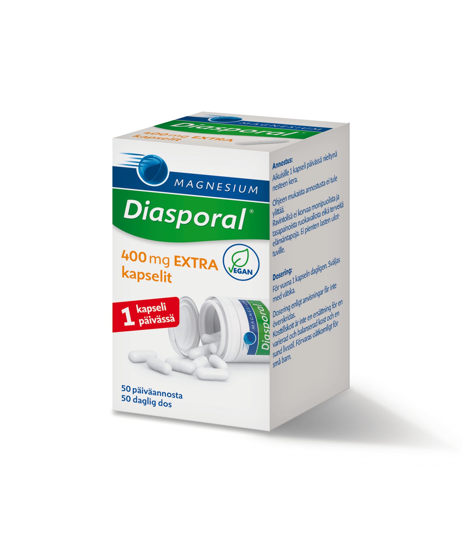Diasporal Magnesium 400 Extra 50 kaps