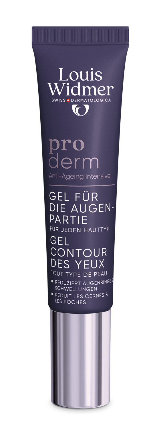 Louis Widmer proderm Eye Contour Gel -silmänympärysgeeli + silmänaluspisarat kaupan päälle!