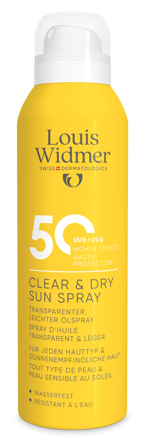 Louis Widmer Clear & Dry Sun Spray 50 aurinkosuojasuihke