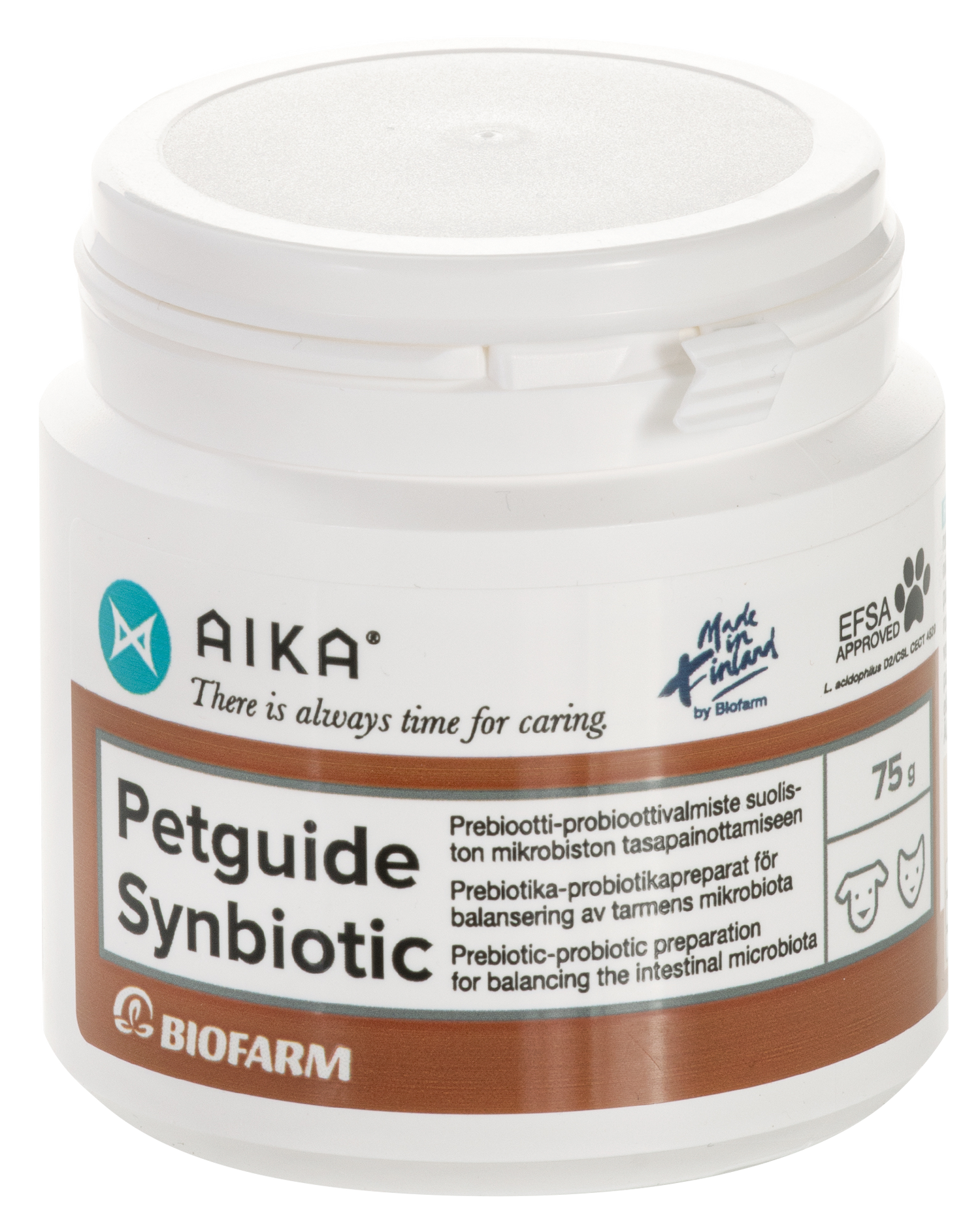 AIKA Petguide Synbiotic (ent. Petguide suolisto) -suolistomikrobiston tasapainottamiseen kissoille ja koirille - Eri pakkauskokoja