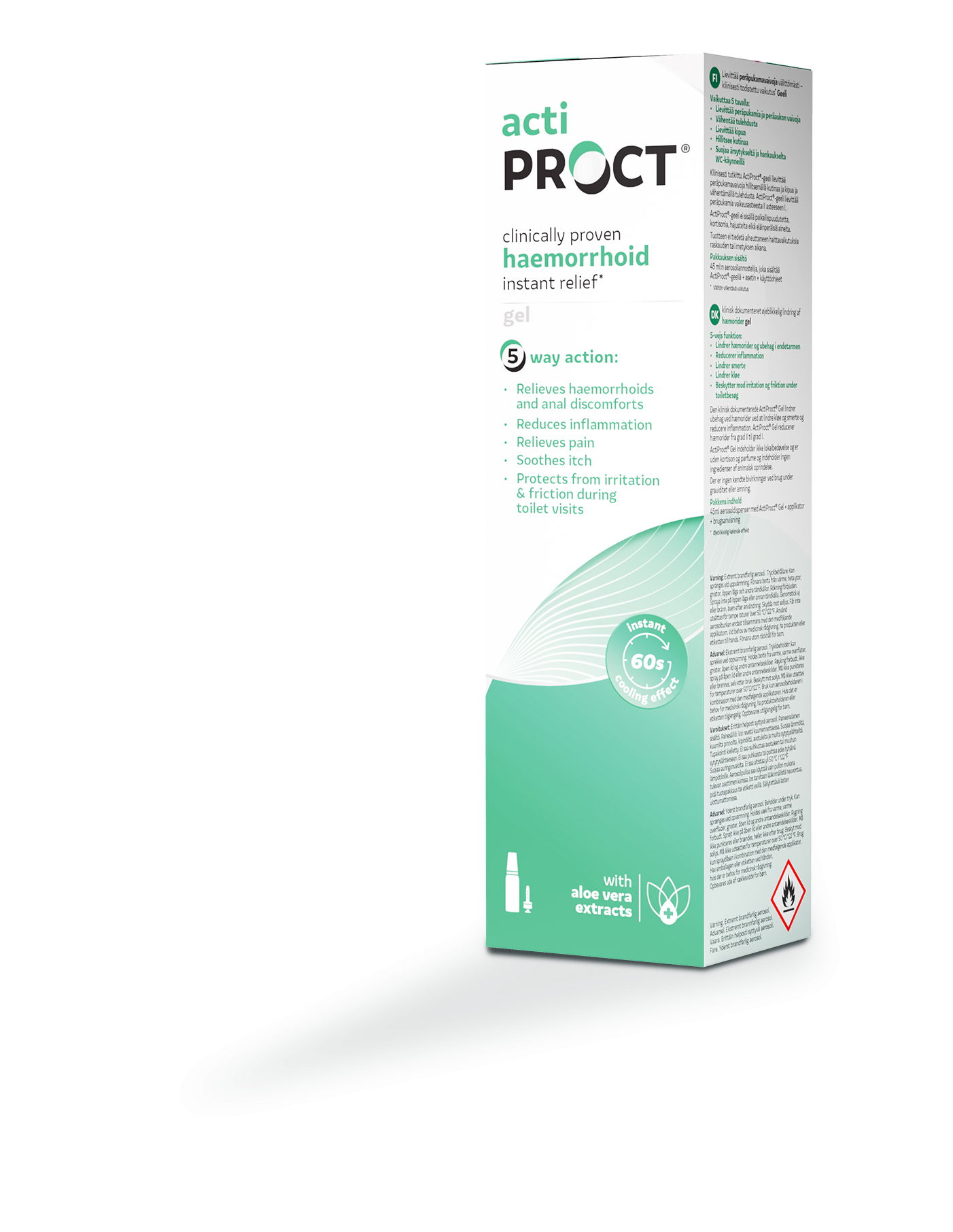 ActiProct geeli aerosoliannostelijalla 45 ml