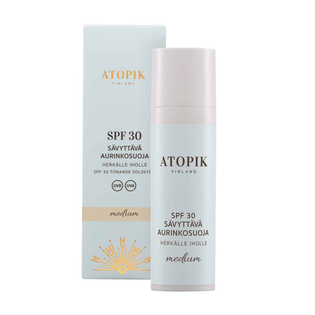 Atopik SPF 30 Sävyttävä Aurinkosuoja Medium