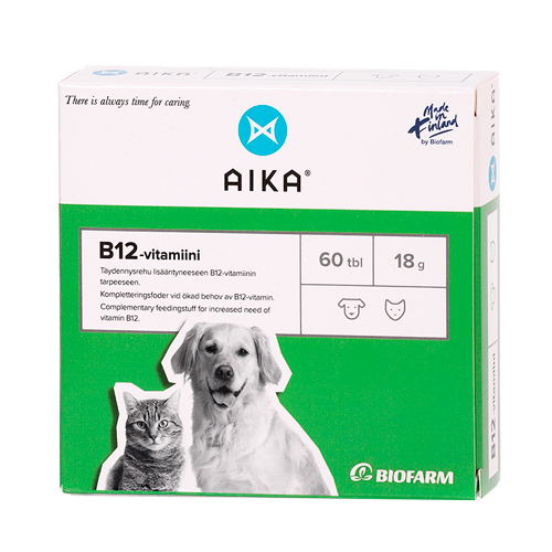 Aika B12-vitamiini kissoille ja koirille 60 tabl