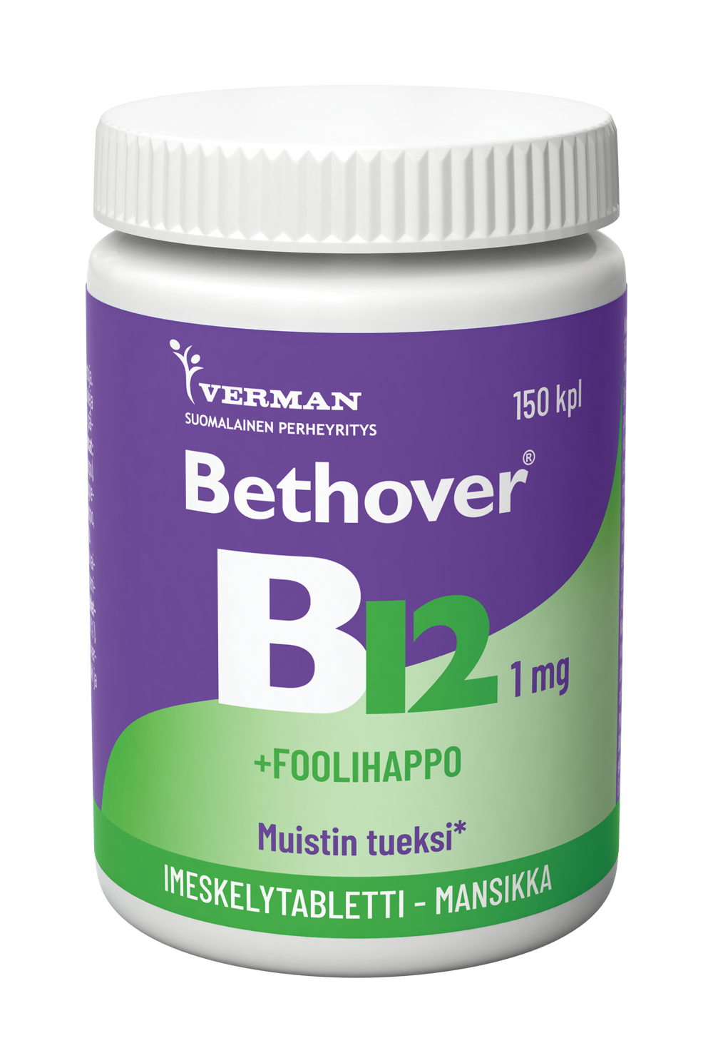 Bethover B12-vitamiini+foolihappo Mansikka - eri kokoja