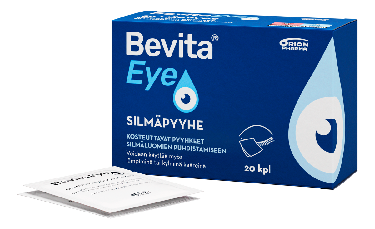 Bevita Eye silmäpyyhe 20 kpl