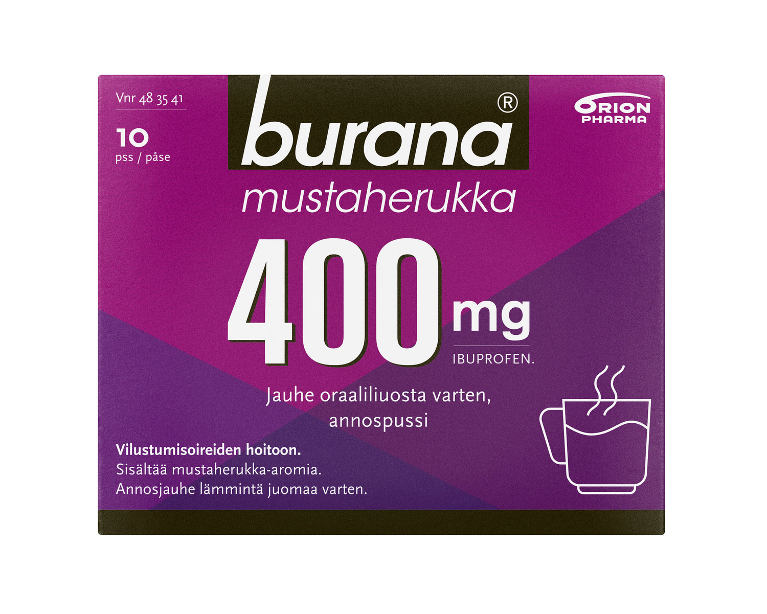 Burana mustaherukka 400 mg jauhe - eri kokoja