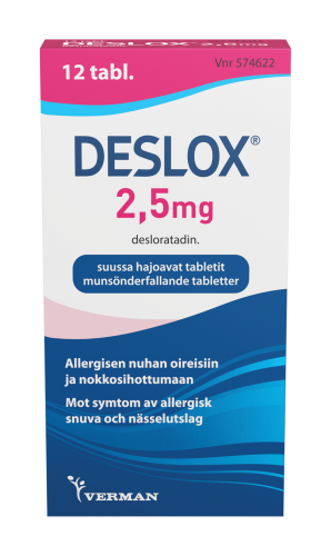 Deslox 2,5 mg suussa hajoavat tabletit 12 tbl