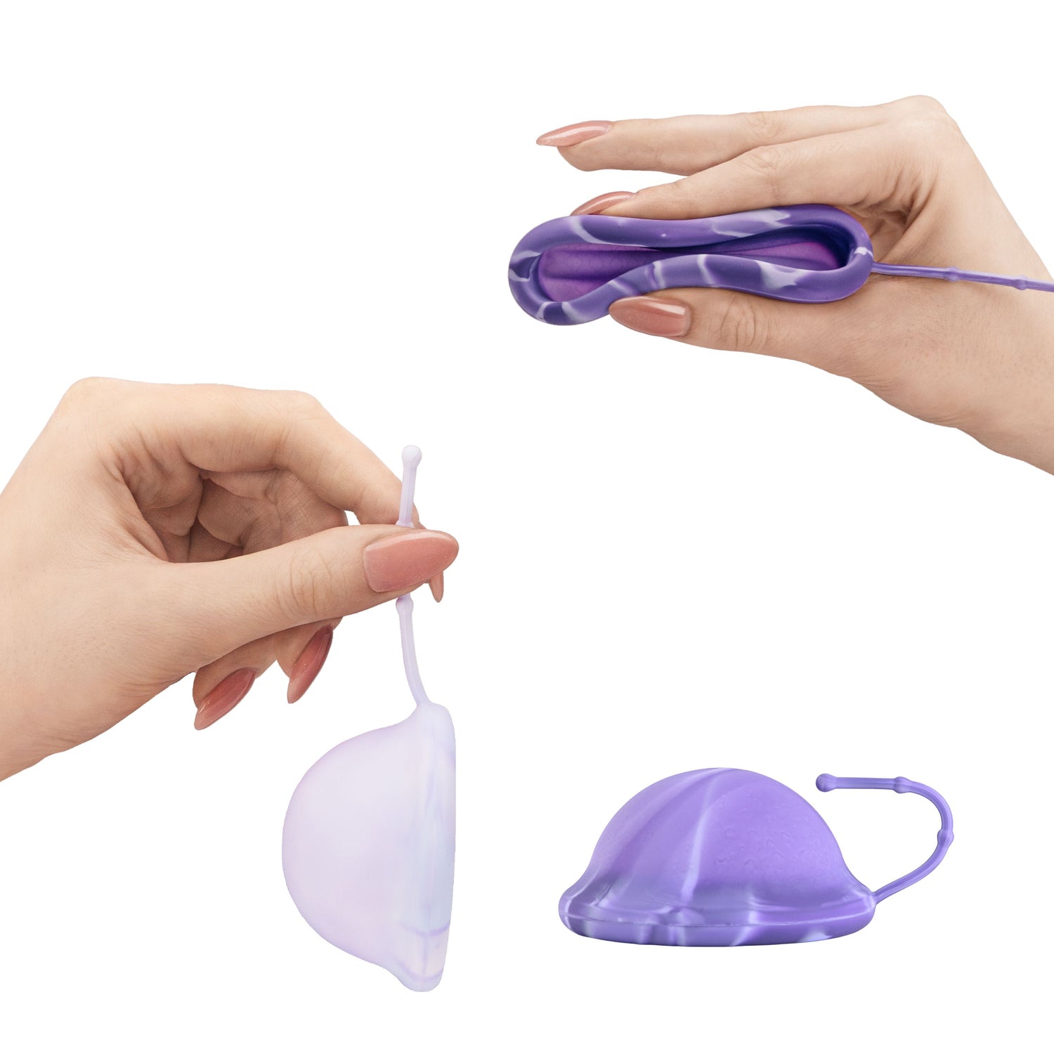 Bodyotics Comfydisc Kuukautislevyt narulla S & L - Violetti