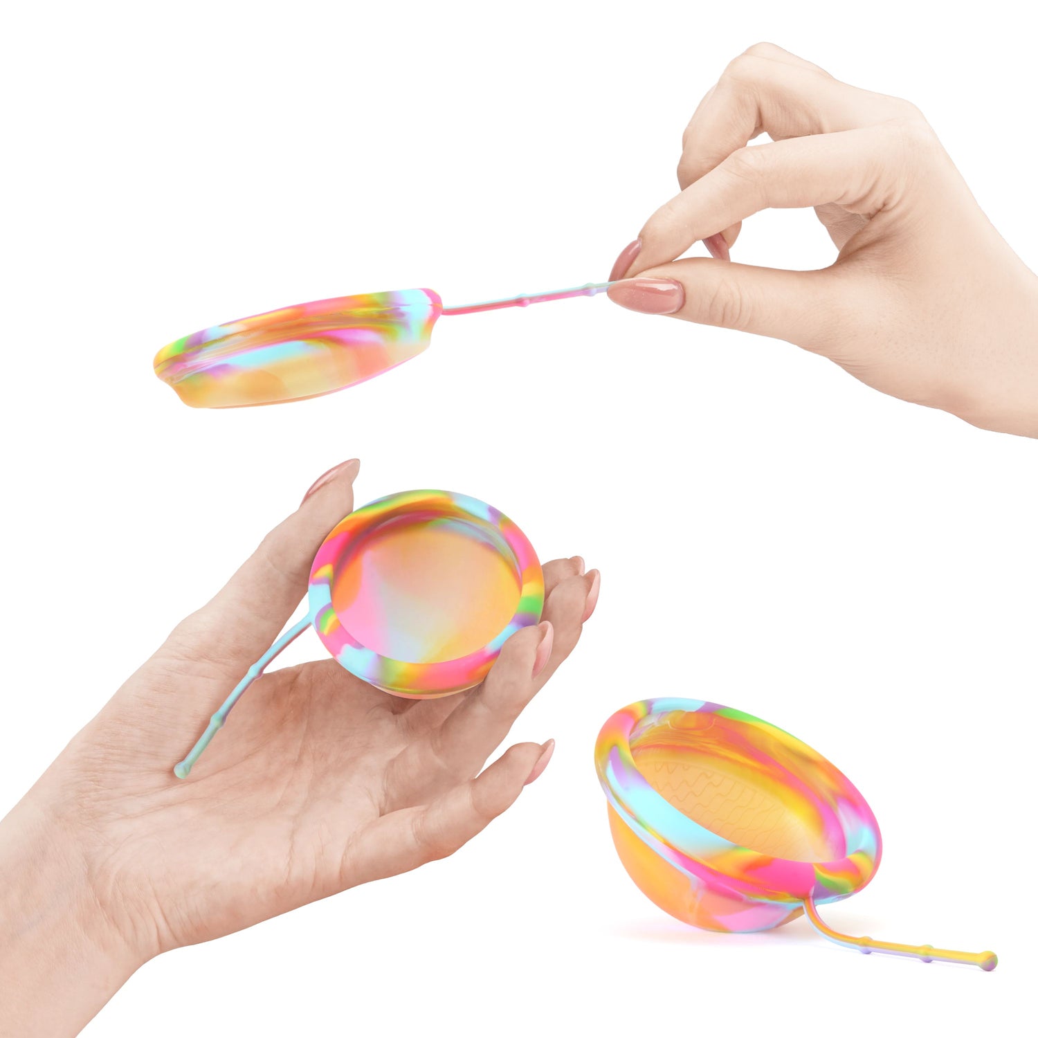 Bodyotics Comfydisc Kuukautislevyt narulla S & L - Rainbow
