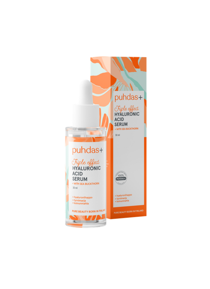 Palkinto: Puhdas+ Hyaluronihapposeerumi, tyrni 30 ml