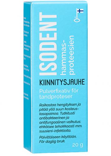 IsoDent kiinnitysjauhe hammasproteeseille 20 g