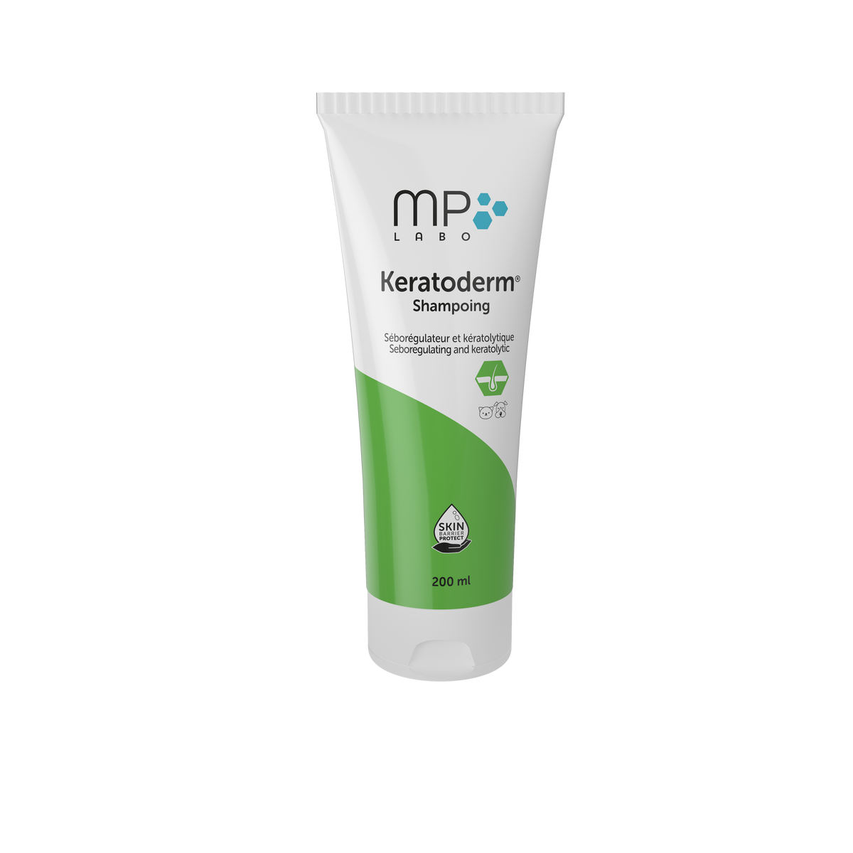 Keratoderm® Shampoo - Keratolyyttinen talineritystä säätelevä shampoo koirille ja kissoille 200 ml