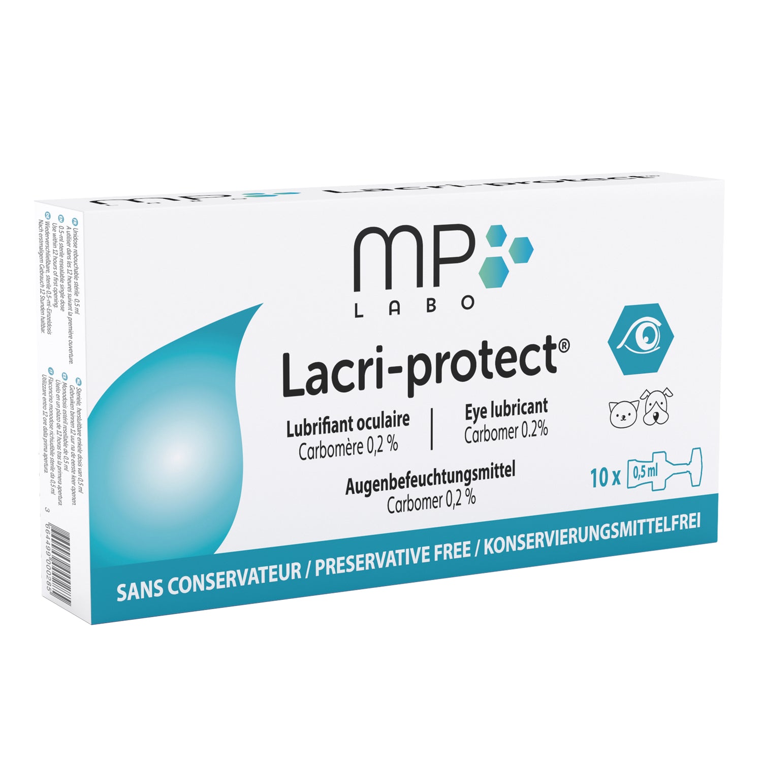 Lacri-protect kertakäyttöpipetit 10 x 0,5ml