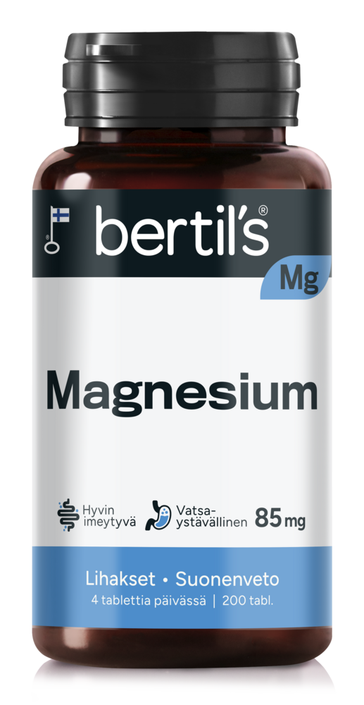 Bertil's Kelasin Magnesiumtabletti 85 mg - Apteekkiplus.fi