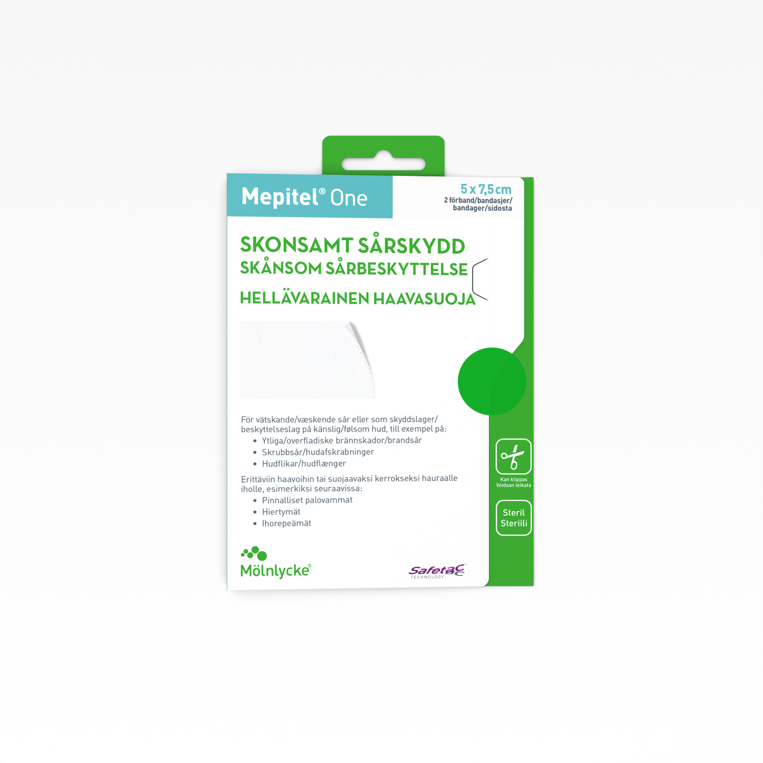 Mepitel One 5x7,5cm 2 kpl