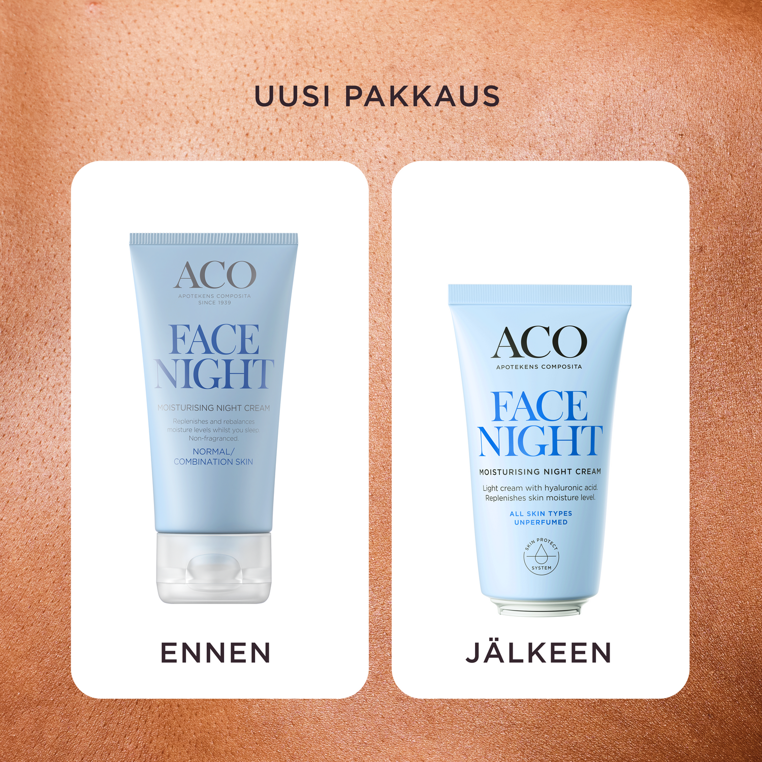 ACO Face DC Moisturising Night Cream 50 ml Hajusteeton