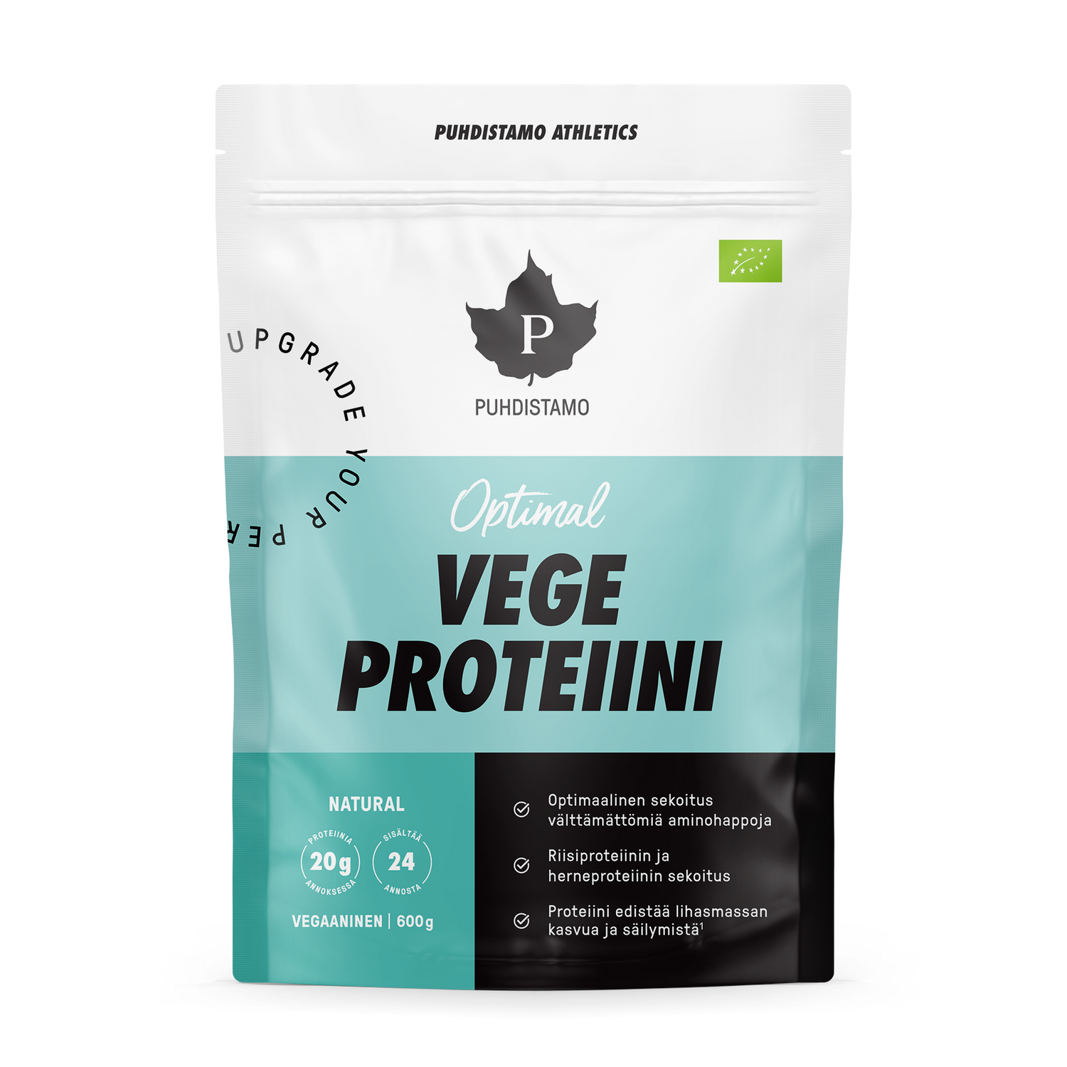 Puhdistamo Athletics Optimal Vegeproteiini, Natural 600g