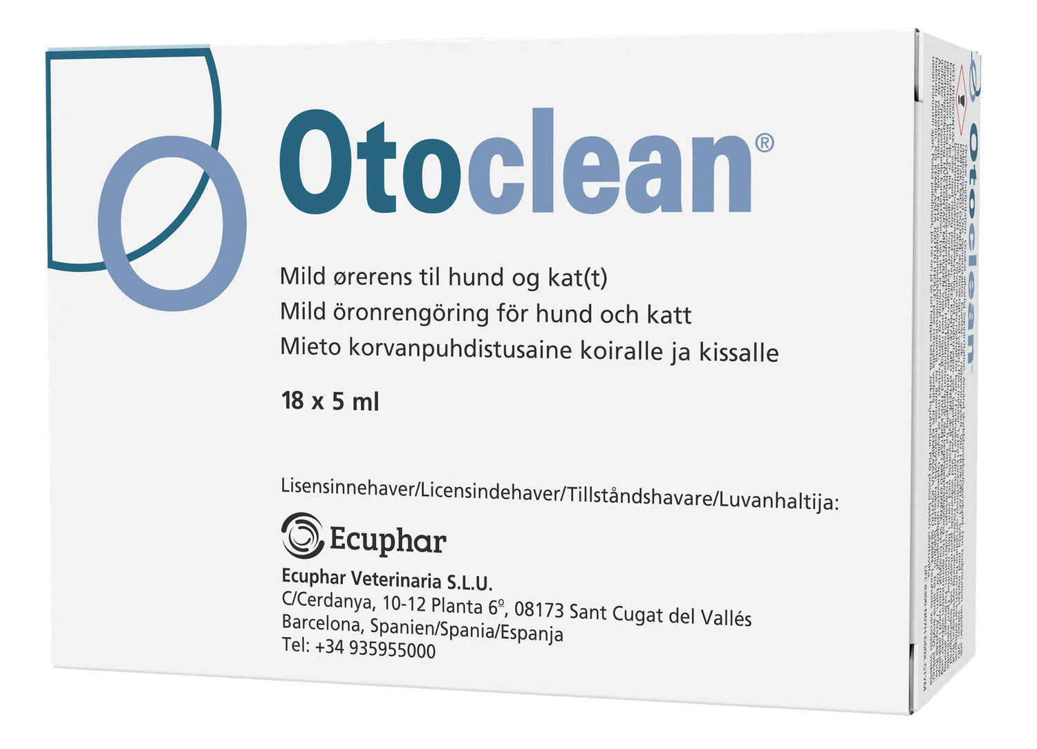 Otoclean korvanpuhdistusaine koiralle ja kissalle 18 x 5 ml