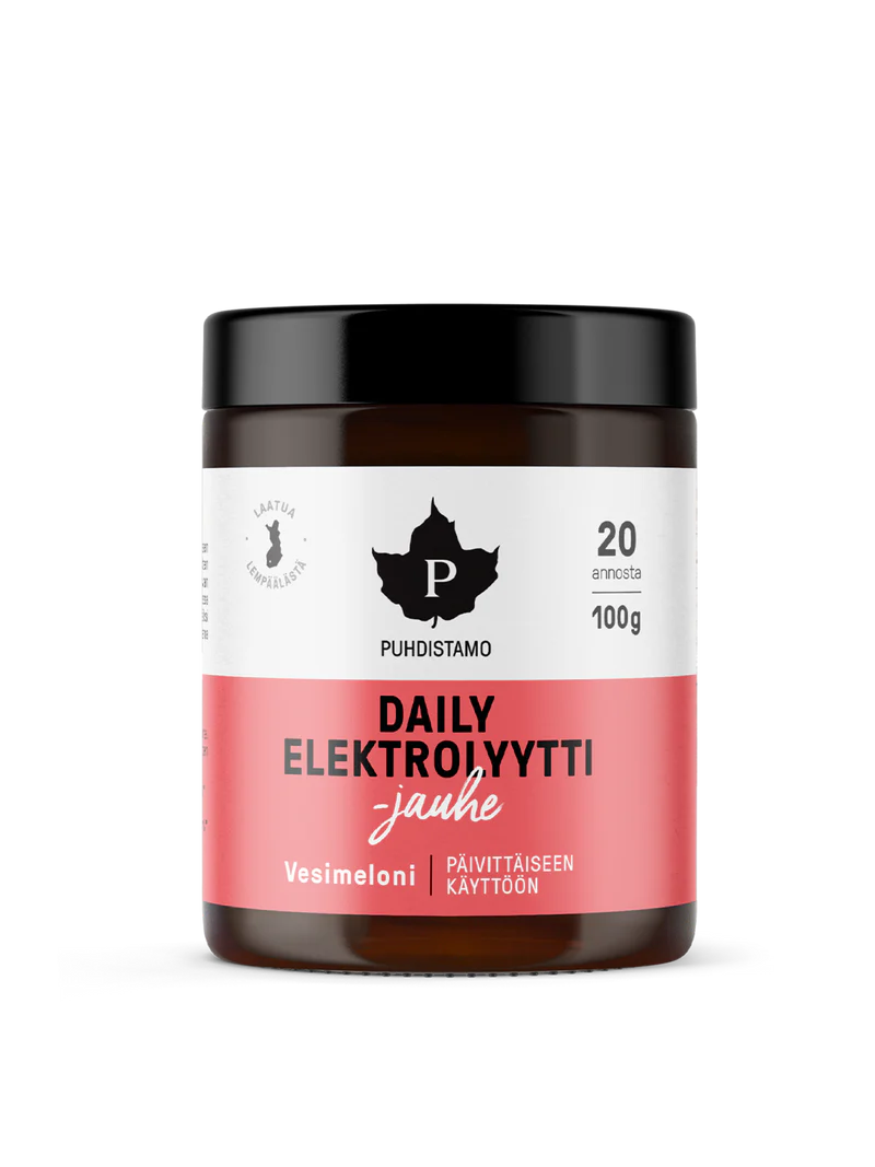 Puhdistamo Daily Elektrolyyttijauhe, Vesimeloni 100g