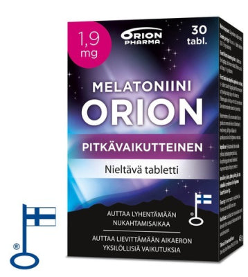 Melatoniini Orion Pitkävaikutteinen 1,9 mg 30 tablettia