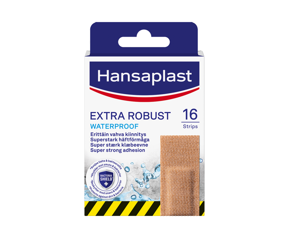 Hansaplast Extra Robust vedenkestävä laastari 16 kpl