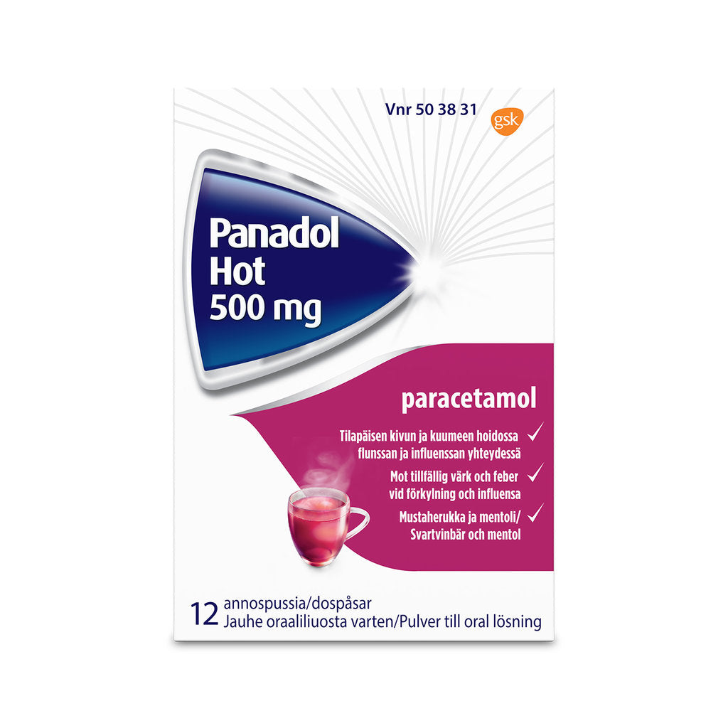 Panadol Hot 500 mg/annos -annosjauheet 12 annospussia