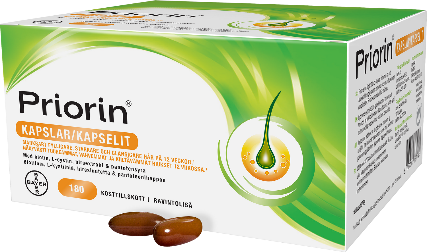 SUPERTARJOUS! Priorin hiusravinne 2 x 180 kapselia