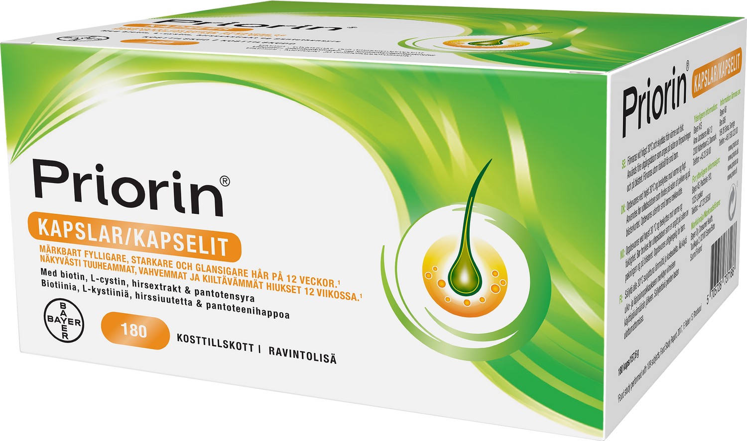 Priorin hiusravinne 180 kapselia