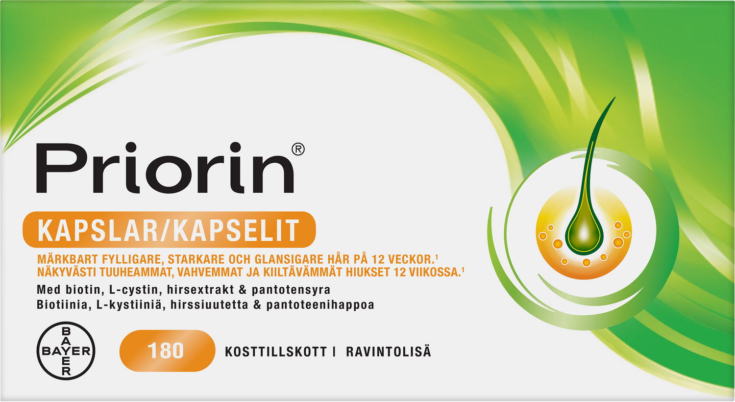 Priorin hiusravinne 180 kapselia