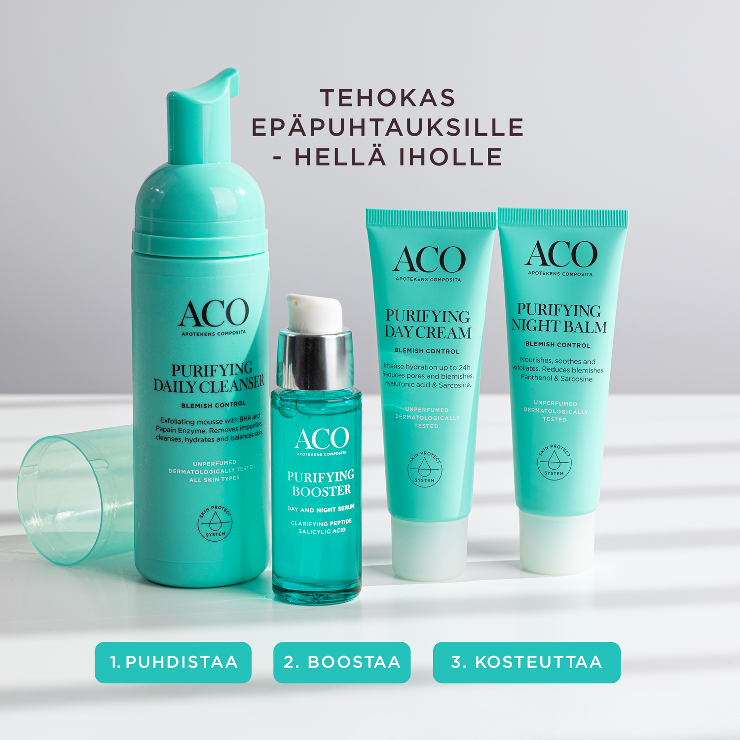ACO Face Purifying Booster seerumi aikuiselle epäpuhtaalle iholle 30 ml