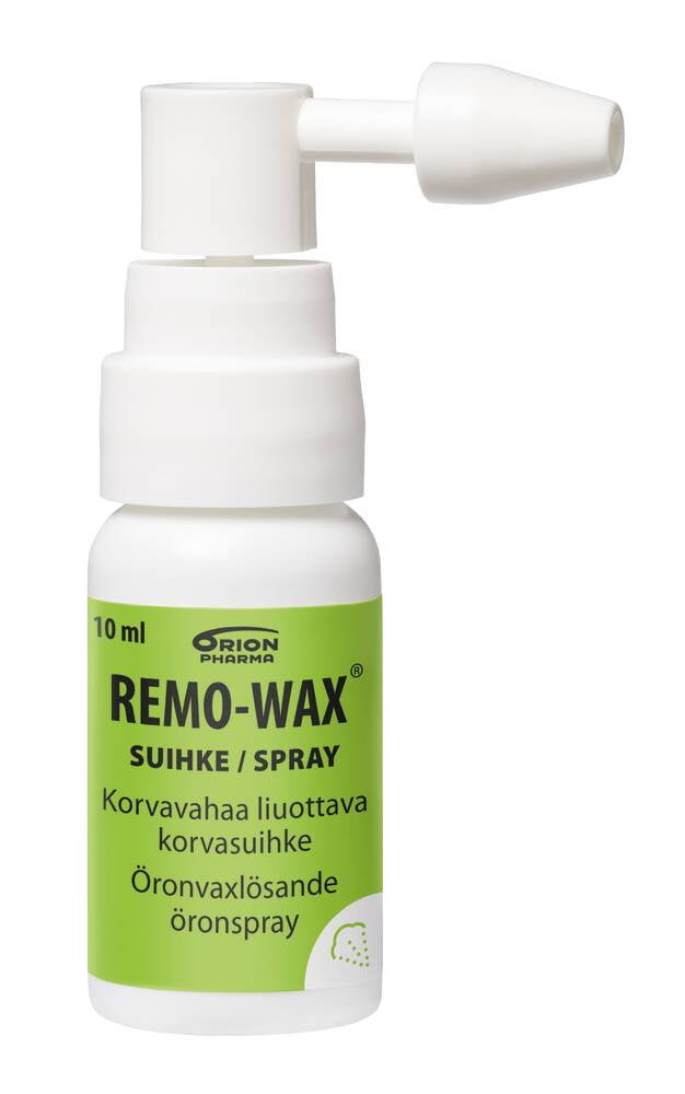 REMO-WAX EAR SPRAY korvasuihke vahatulpan ennaltaehkäisyyn ja hoitoon 10 ml