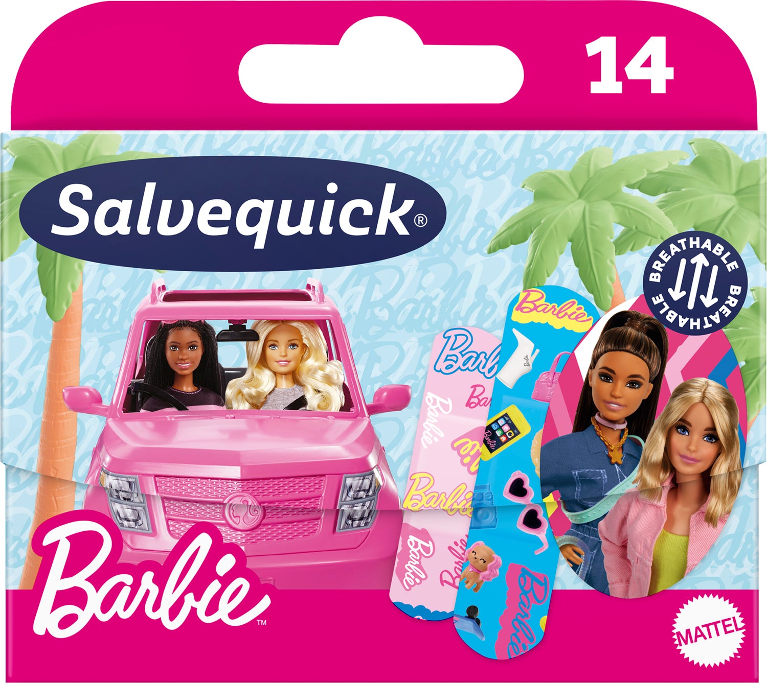 Salvequick Barbie lastenlaastari 14 kpl