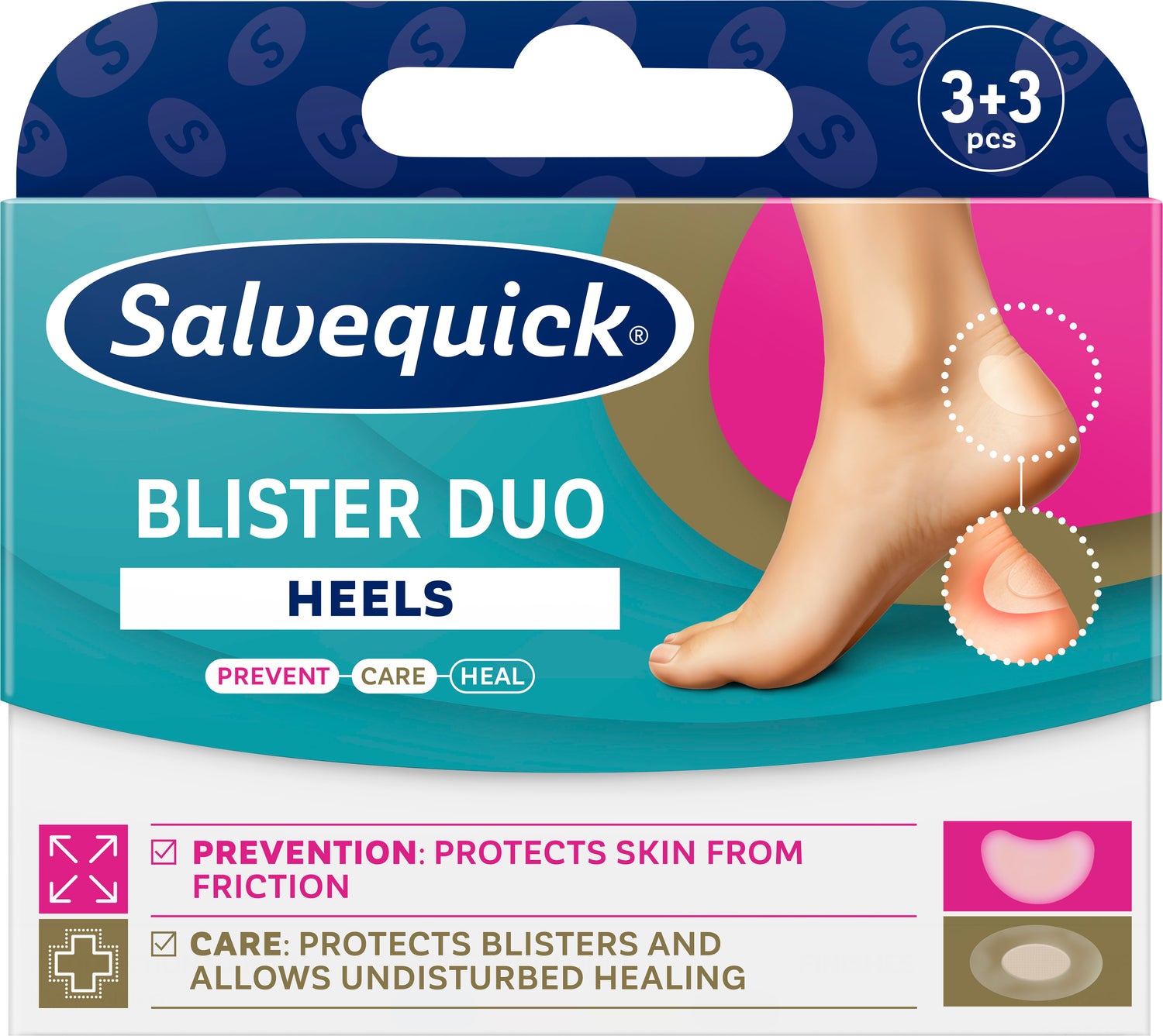 Salvequick Duo Heels rakkolaastari 6 kpl