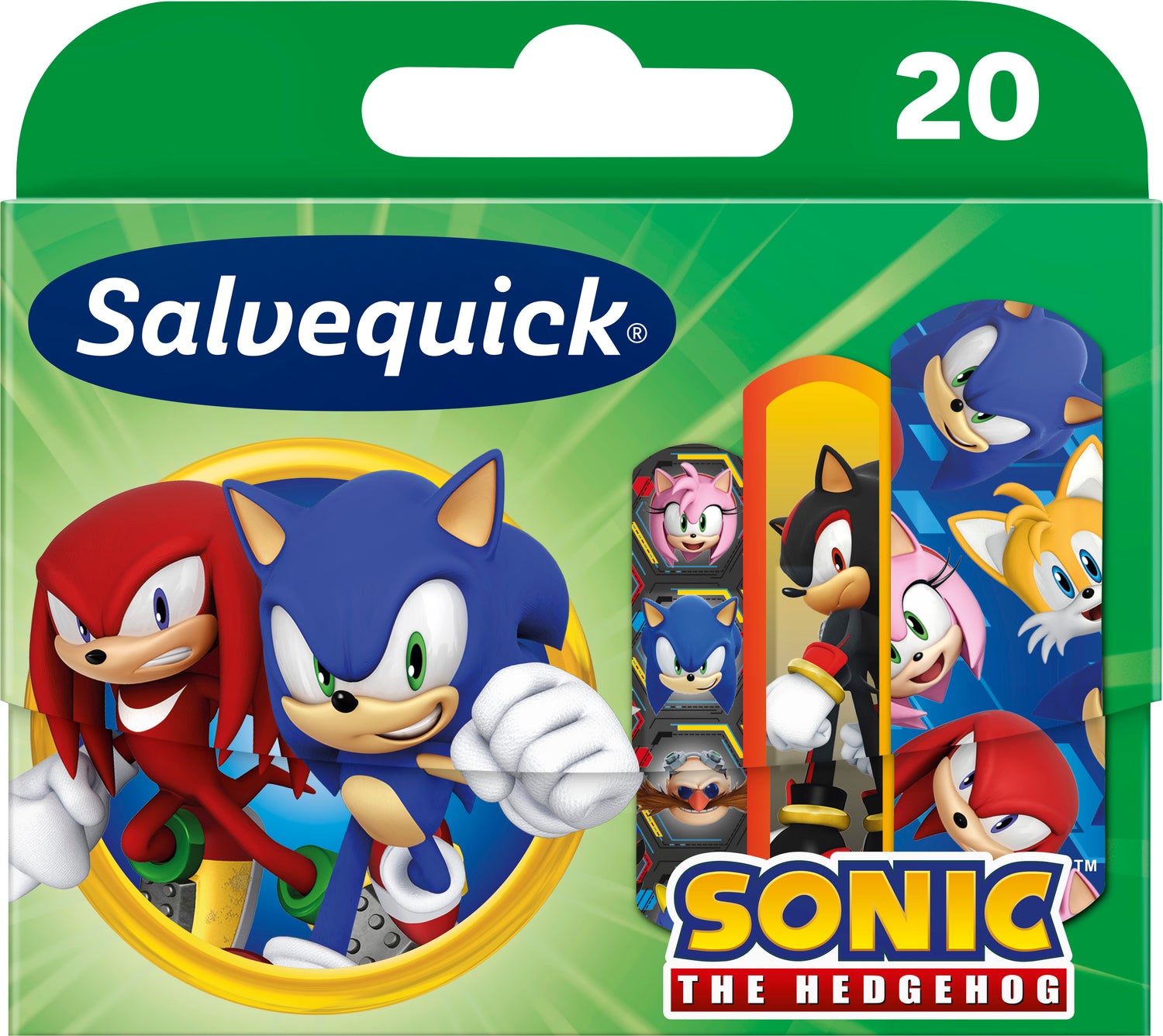 Salvequick Sonic the Hedgehog lastenlaastari 20 kpl