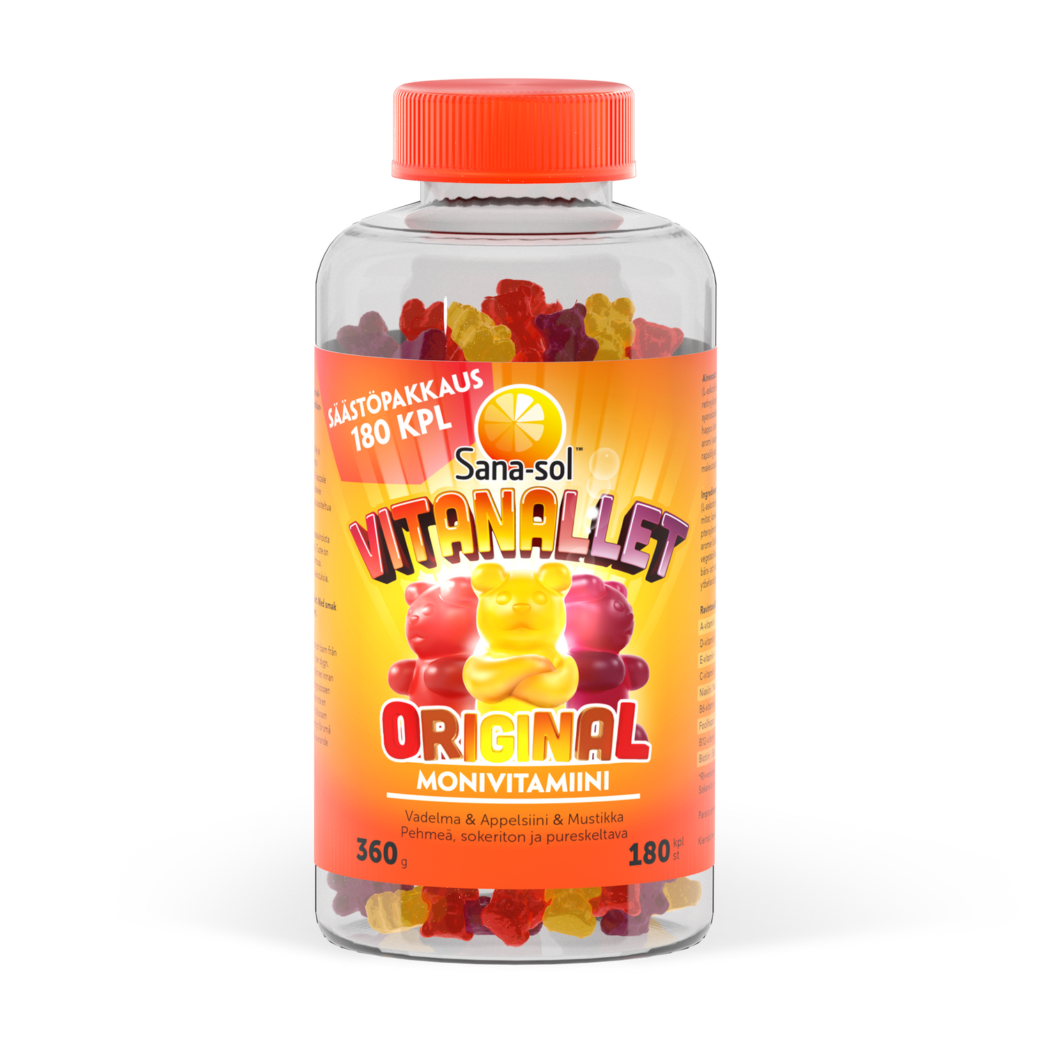 Sana-sol Vitanallet Original monivitamiini Limited Edition 180 kpl