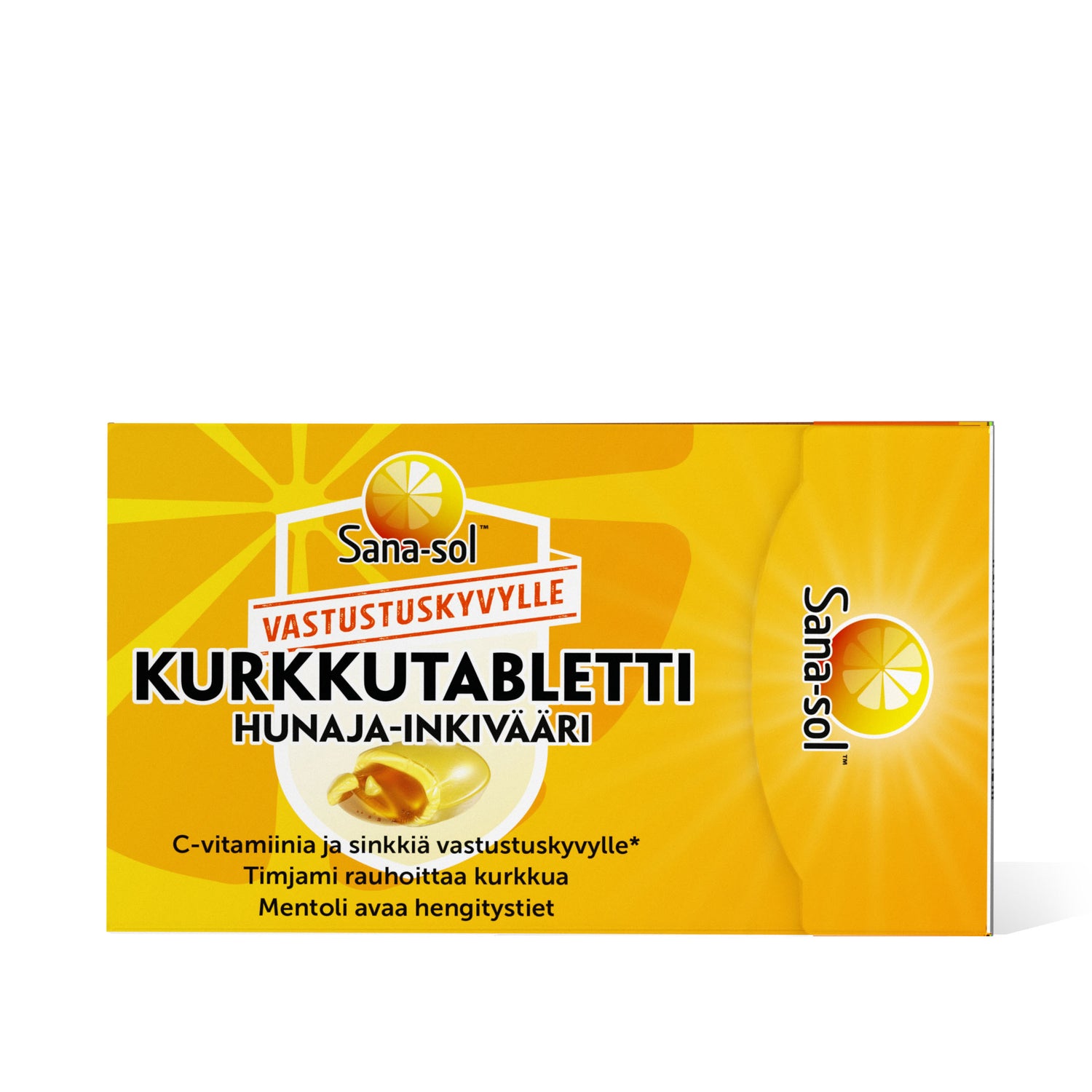 Sana-sol Hunaja-Inkivääri kurkkutabletti 16 kpl